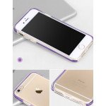 Wholesale iPhone 7 Plus LED Flash Clear Hybrid Case (Purple)